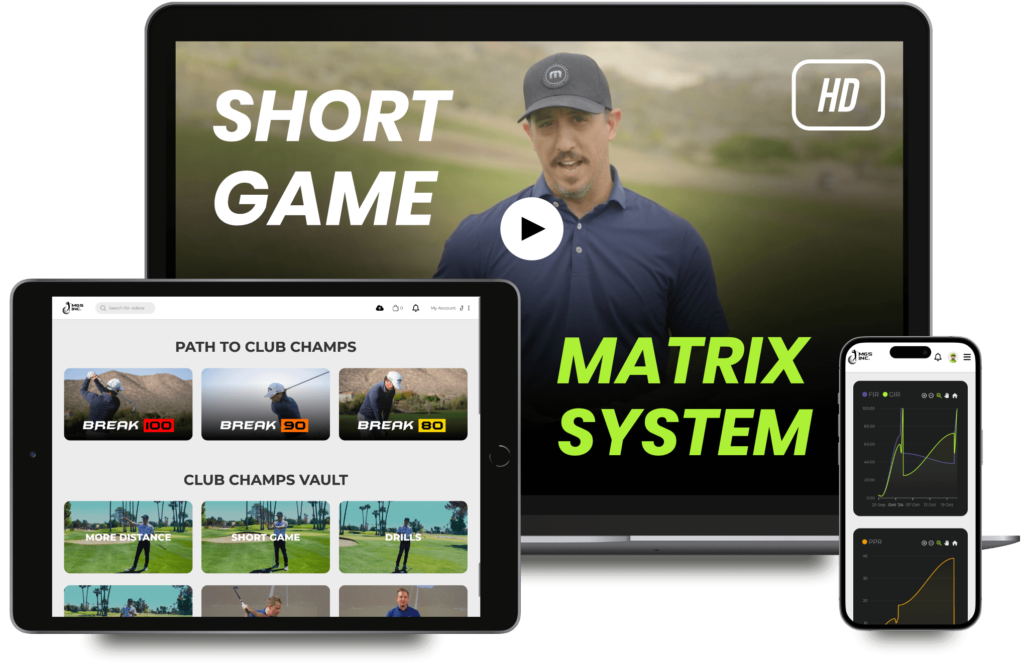 Short Game Matrix Screens