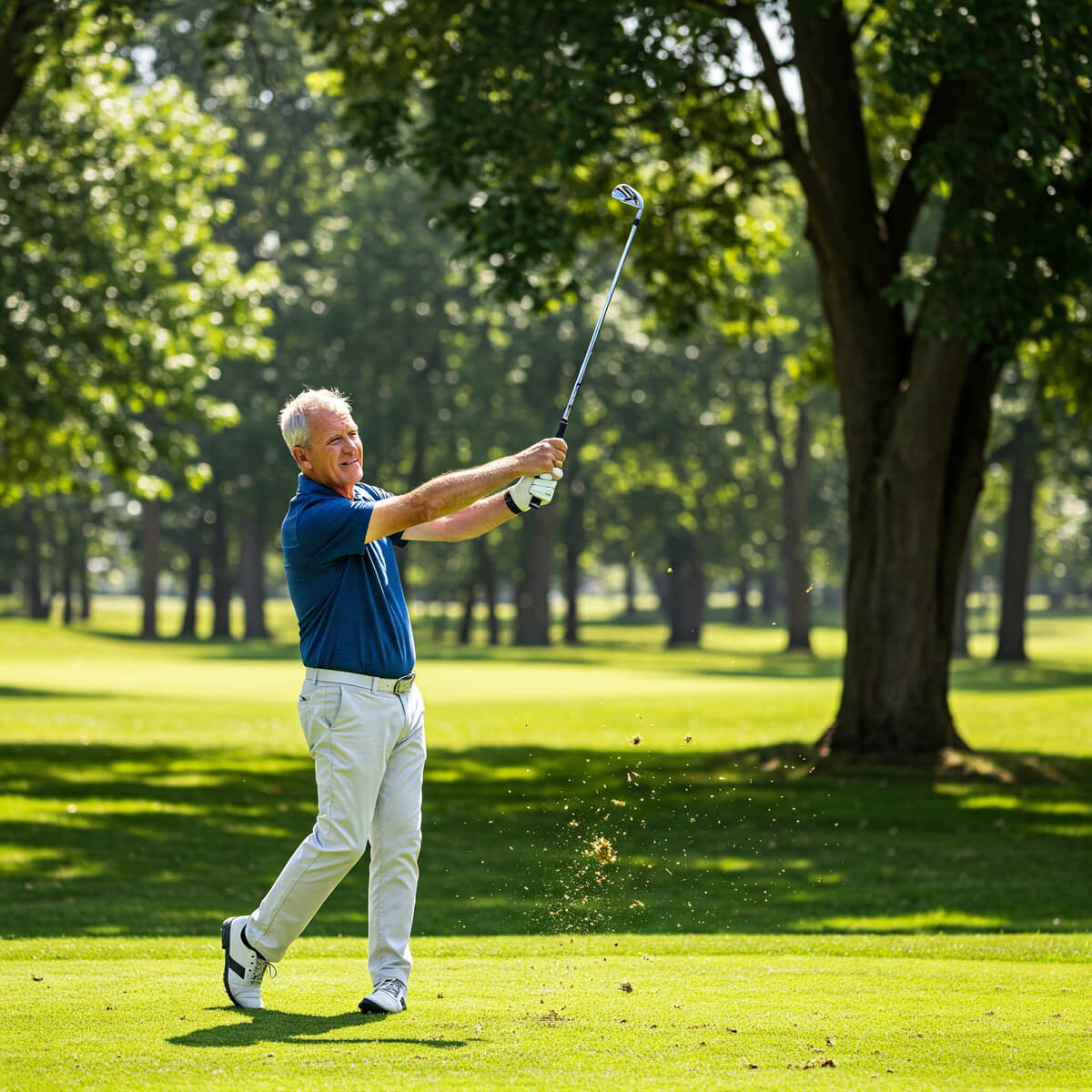 Golfer with 6-Iron