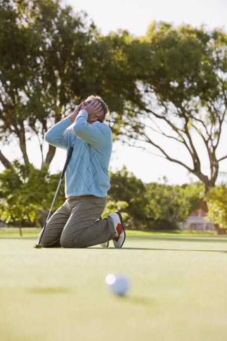 frustrated golfer